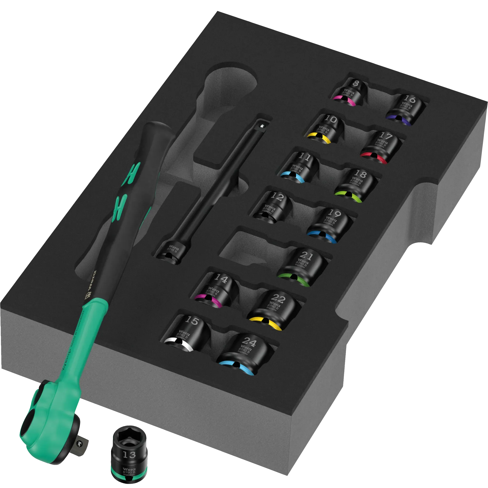 Zyklop Comfort Knarren Set 3/8 Zoll in Einlage - Image 3